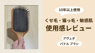 【10年使用】アヴェダ パドルブラシレビュー|くせ毛・猫っ毛・敏感肌の正直な感想
